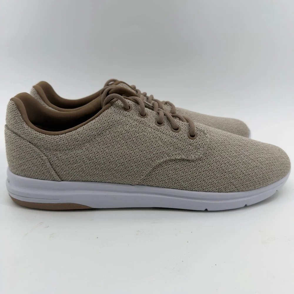 TravisMathew The Daily Knit Sneakers Mens 14 Heather Khaki Low Top
